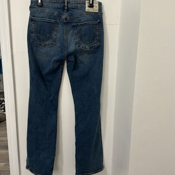 TRUE RELIGIÓN  BLUE JEANS MID RISE BOOTCUT SIZE 31 - Picture 4 of 11